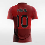 Red Men's Sublimated Soccer Jersey Design