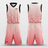 Pink basketball jerseys