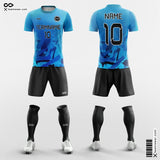 Soccer Uniforms Tie Dye Blue