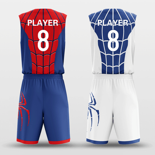 Custom Spiderman Reversible Basketball Set Design