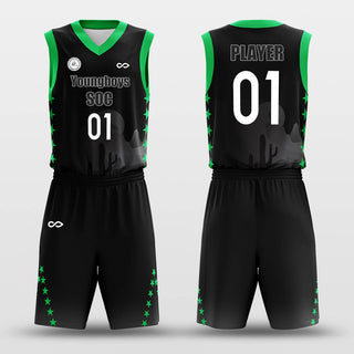 Black Basketball Jersey Set