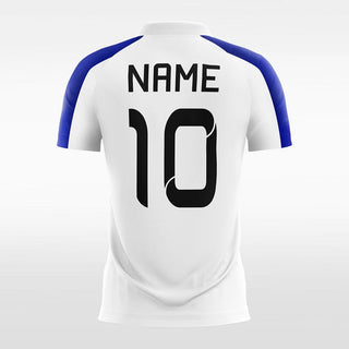 Custom White Stripe Sublimated Soccer Jersey Mockup