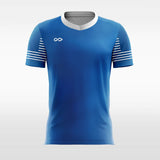 Custom Blue Men's Sublimated Soccer Jersey Design