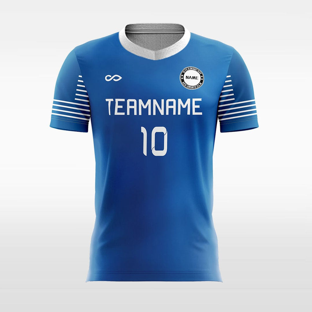 Customized Blue Men's Sublimated Soccer Jersey
