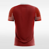 Customized Red Men's Sublimated Soccer Jersey Mockup
