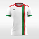 Customized White Men's Sublimated Soccer Jersey Design