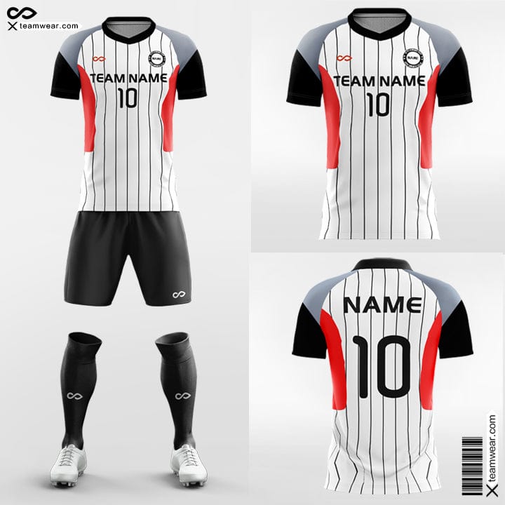 Vertical Stripe - Custom Womens Soccer Jerseys Design Gradient