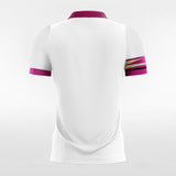 Custom White & Pink Men's Sublimated Soccer Jersey