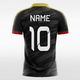 Black and Yellow Soccer Jersey Design for Men