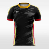 Black Soccer Jersey Custom Design