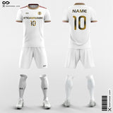 white gold soccer jersey for league