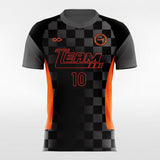 Gradient Plaid - Custom Women Soccer Jerseys Design Black