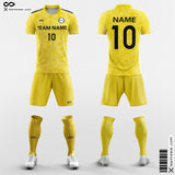 Yellow Soccer Jerseys Screen Print