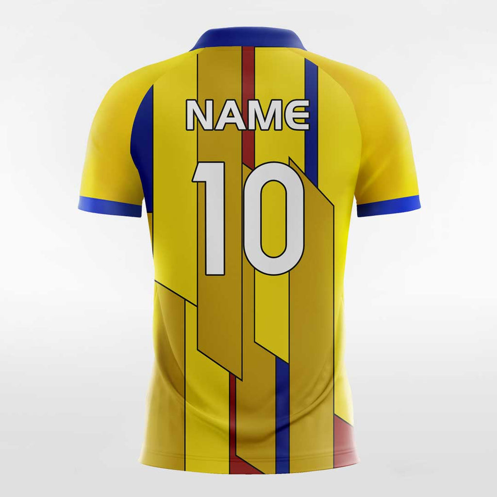 Yellow Men's Team Soccer Jersey Design