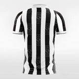 Black & White Men's Team Soccer Jersey Design