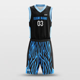 Zebra - Customized Sublimated Basketball Set