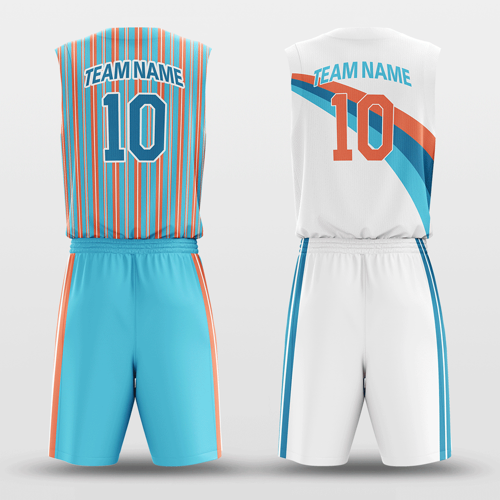 Origami - Custom Reversible Sublimated Basketball Jersey Set-XTeamwear