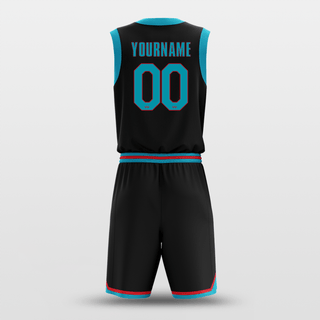 black and blue baksetball jerseys