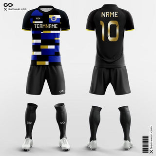 Black and Gold Soccer Jersey for Kids