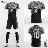 Black and Grey Soccer Jersey for Kids