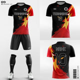 Black and Red Soccer Jerseys for Academy