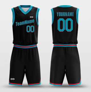 black basketball jerseys