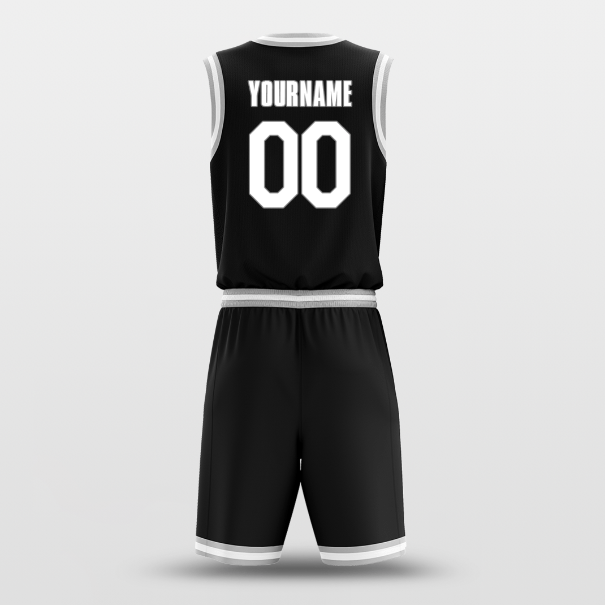 Gradient Black White - Customized Basketball Jersey Design-XTeamwear