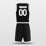 black basketball jerseys
