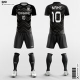 Black Chevron - Custom Soccer Jerseys Kit Sublimated for Club