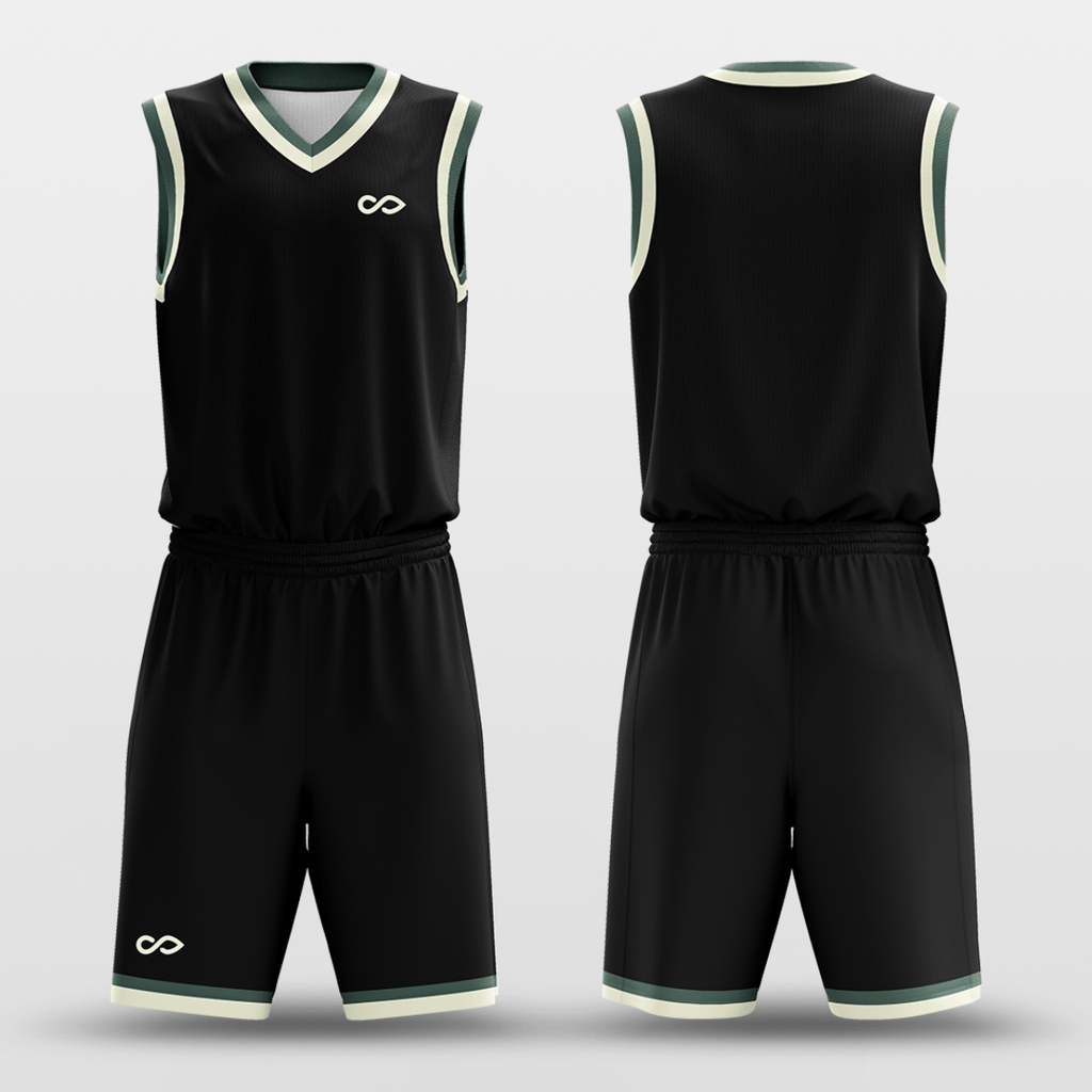 black and khaki jerseys basketball