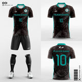 Black Marble Soccer Jersey Kit