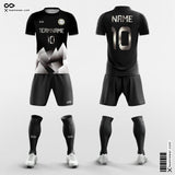 Black Soccer Uniforms Custom