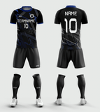 Black Soccer Jersey Cool for Club