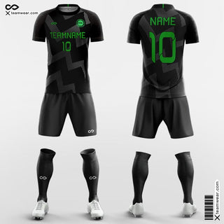 Black Soccer Jersey Custom Design