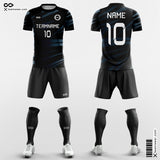Black Soccer Jersey Design