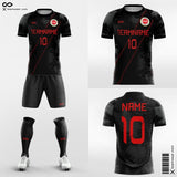 Black Soccer Jersey Kit Marble for Club