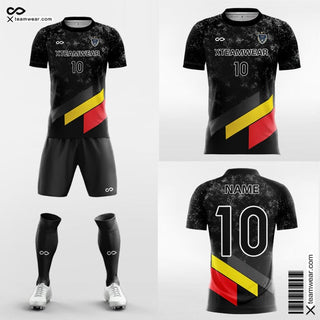 Black Soccer Jersey Marble