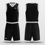 black white basketball jerseys design