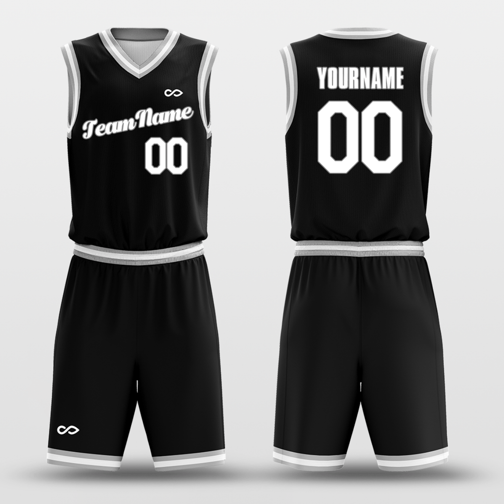 Gradient Black White - Customized Basketball Jersey Design-XTeamwear