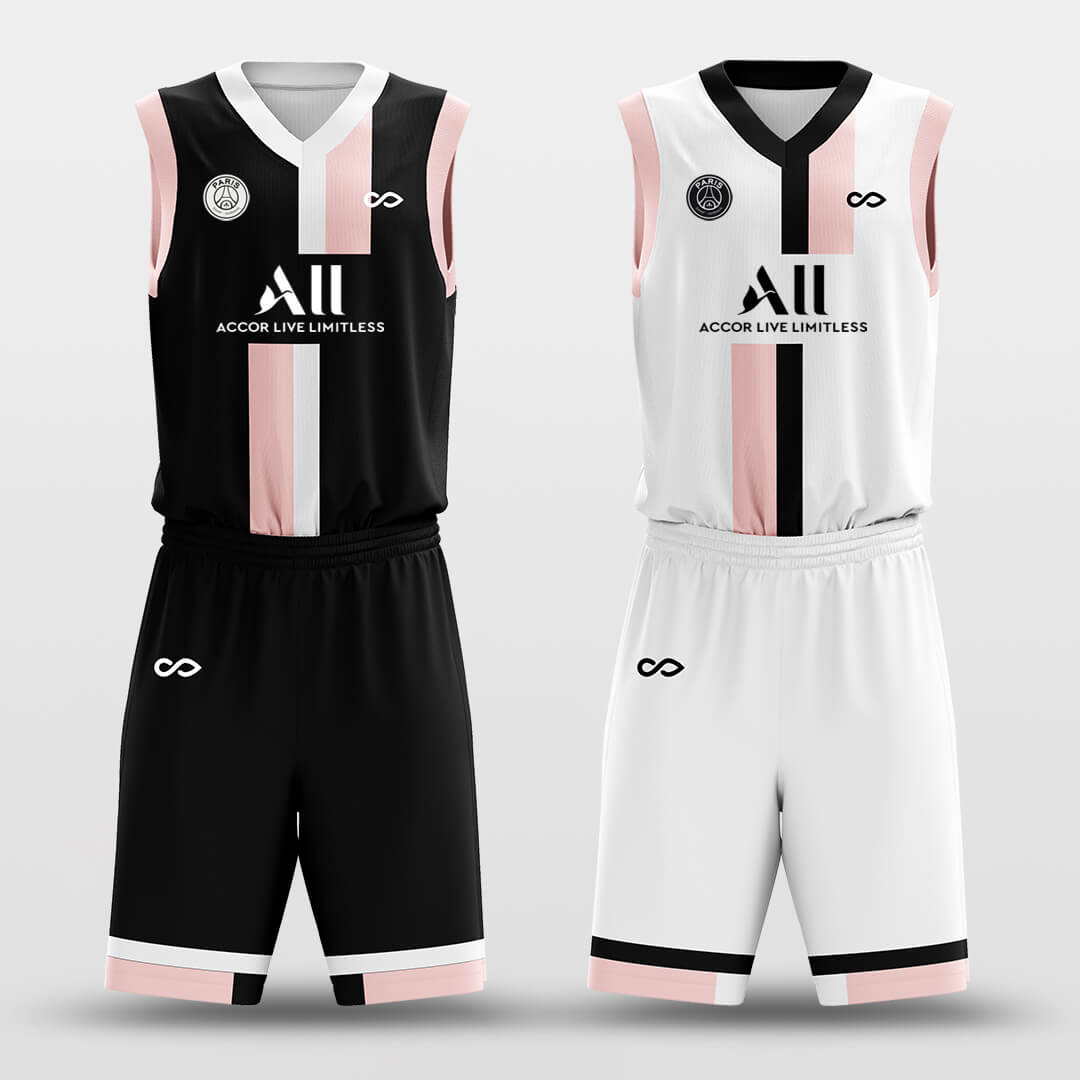 Source Custom Black Pink Uniform Basketball Jersey on m.