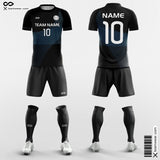 Blue and Black Soccer Jersey Custom Design