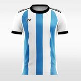 blue and white soccer jerseys