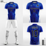 Blue Graphic Soccer Jersey