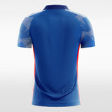 blue soccer jersey custom design