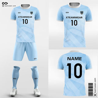 Blue Soccer Jersey Fashion Moire