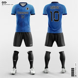 Blue Soccer Jersey Kit Design