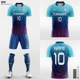 Blue Soccer Jersey Kit Gradient for women