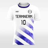 blue striped soccer jerseys design