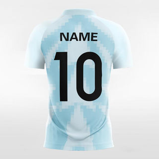 Custom Blue Mosaic Team Jersey