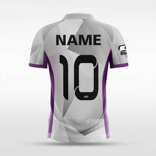 3D design soccer jerseys grey